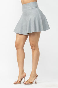 Gray Skater Skirt